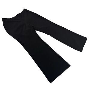 Ann Taylor Women's Black Dress Pants Size 10P Bootcut Flat Front Side Zip Career